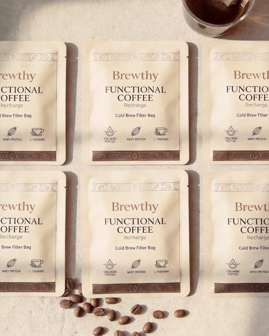 The Wellness Ritual: Brewthy Functional Coffee Filter Bag x 30 Packs
